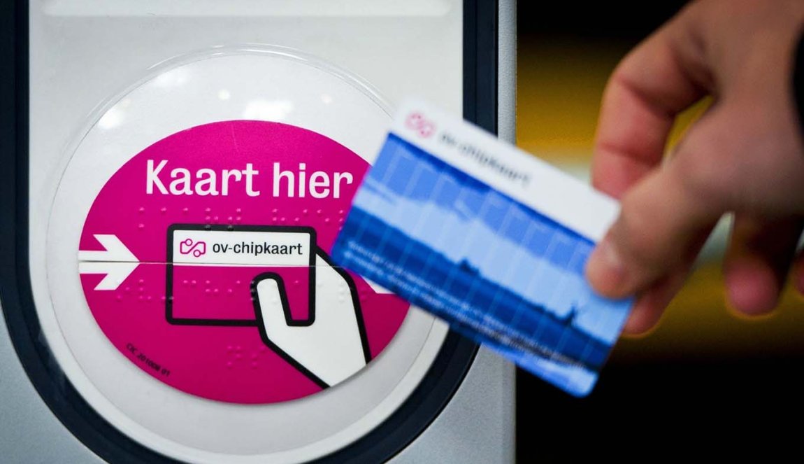 Paying for public transport (OV) travelling everywhere by Dutch public